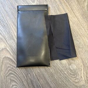 YSL Black Leather sunglasses case only